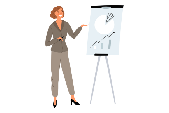 Businesswoman Character: The Modern Female Manager in Professional Visuals