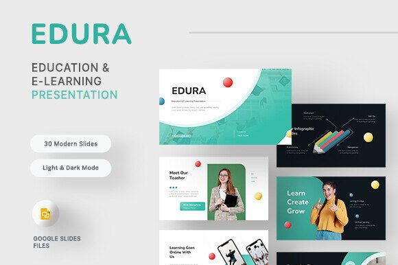 Edura - Education Google Slides: A Modern Tool for Clear and Creative Presentations