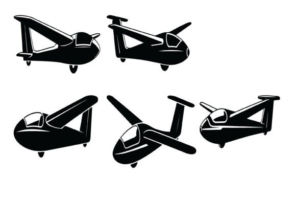 Gyrocopter Autogyro Aircraft Silhouette