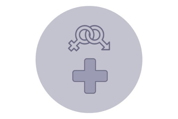 Healthcare Icon Representing Sexual: A Symbol of Clarity and Connection