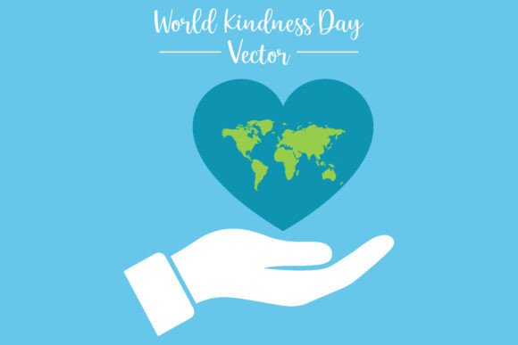 Heart Shaped World Map Illustration: A Symbol of Global Kindness and Unity