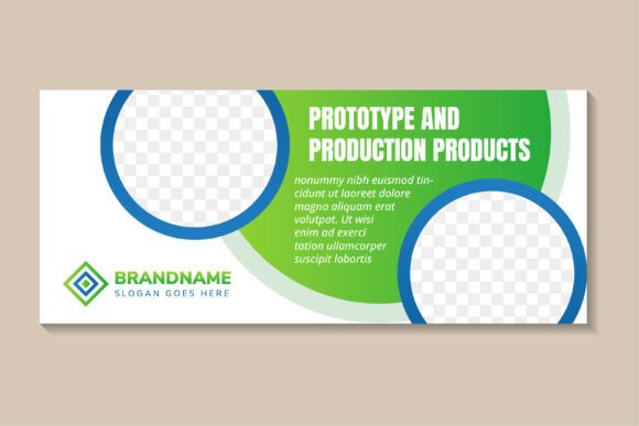 Prototype and Production Horizontal Bann: A Modern Banner Design Template for Business Success